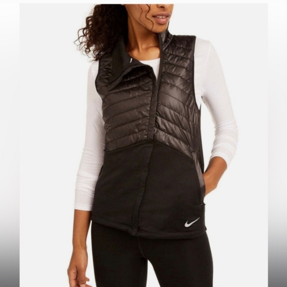 Nike Black Quilted Hybrid AthleticVest - Women's Size S NWT